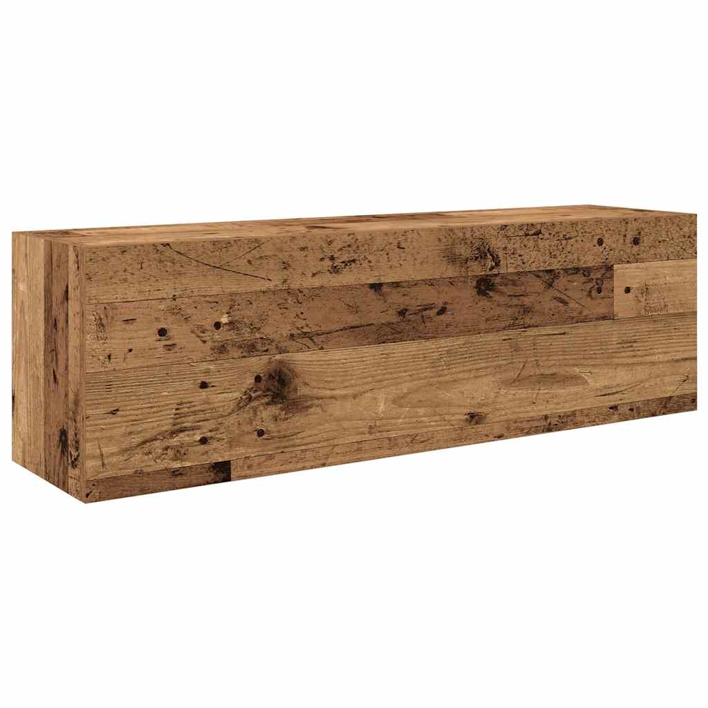 Baderomsskap Gammelt Tre 100x25x30 cm