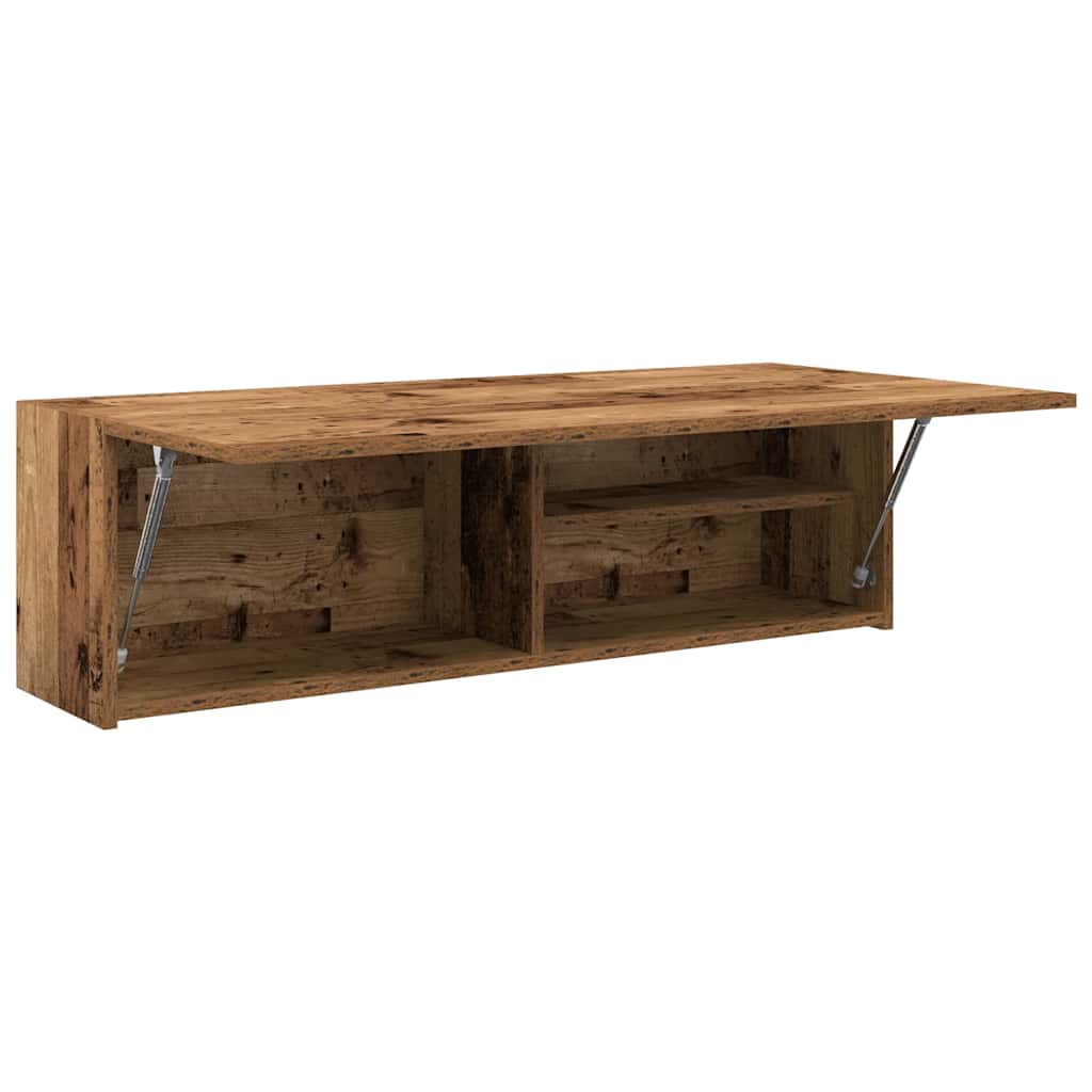 Baderomsskap Gammelt Tre 100x25x30 cm