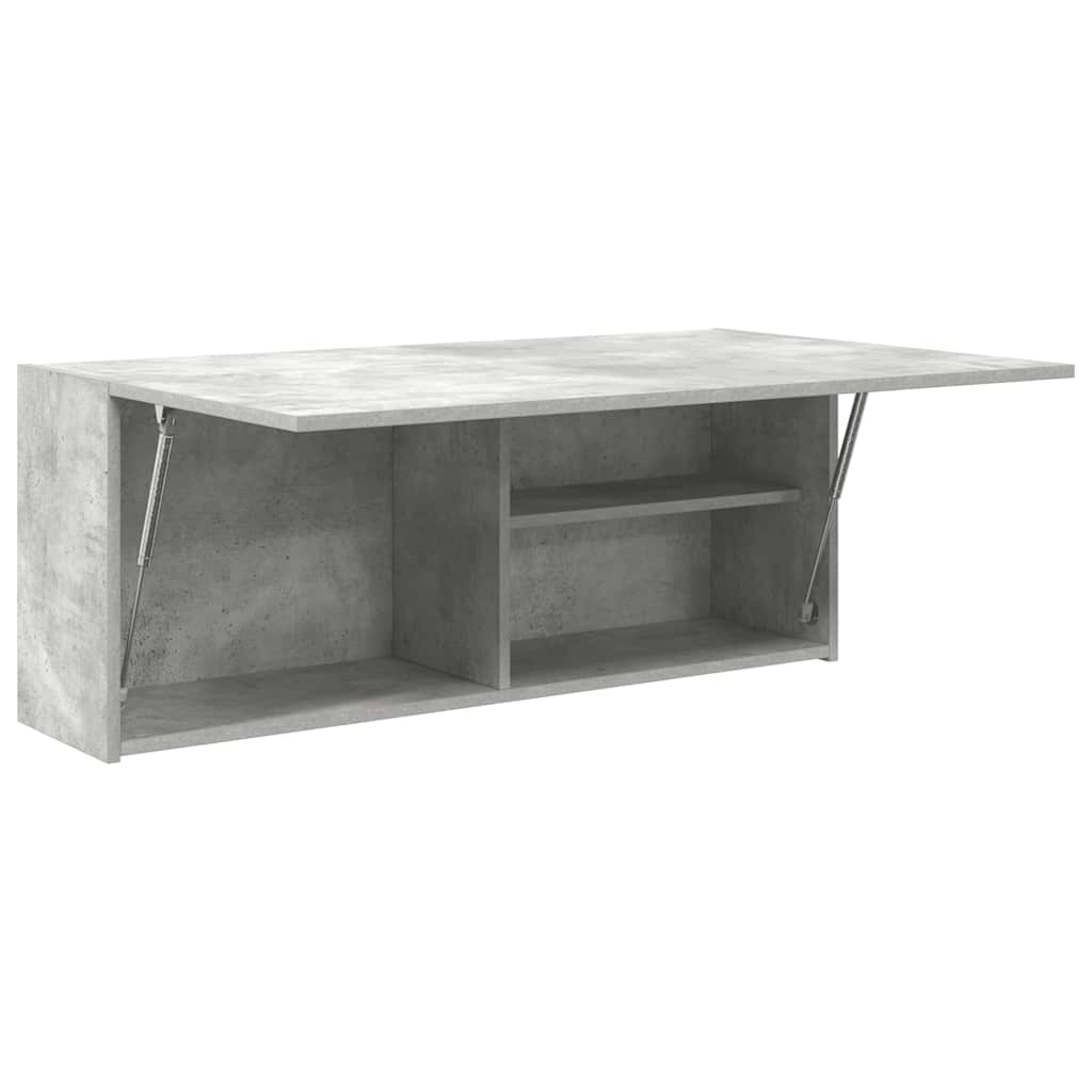 Baderomsskap Betonggrå 100x25x40 cm