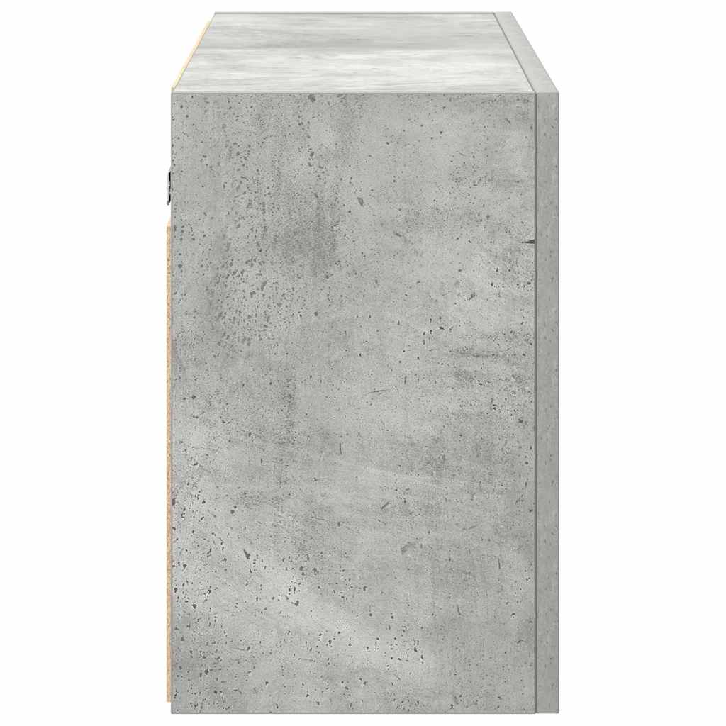 Baderomsskap Betonggrå 100x25x40 cm