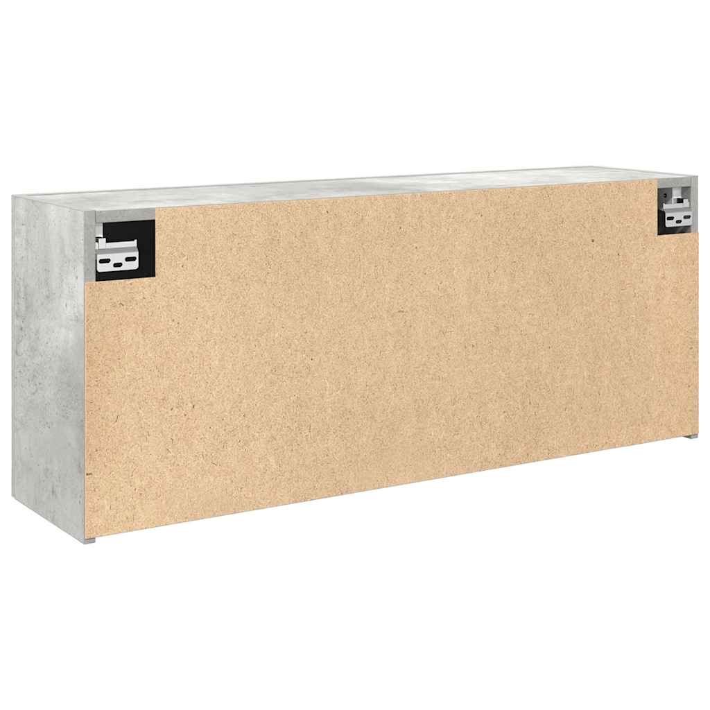 Baderomsskap Betonggrå 100x25x40 cm