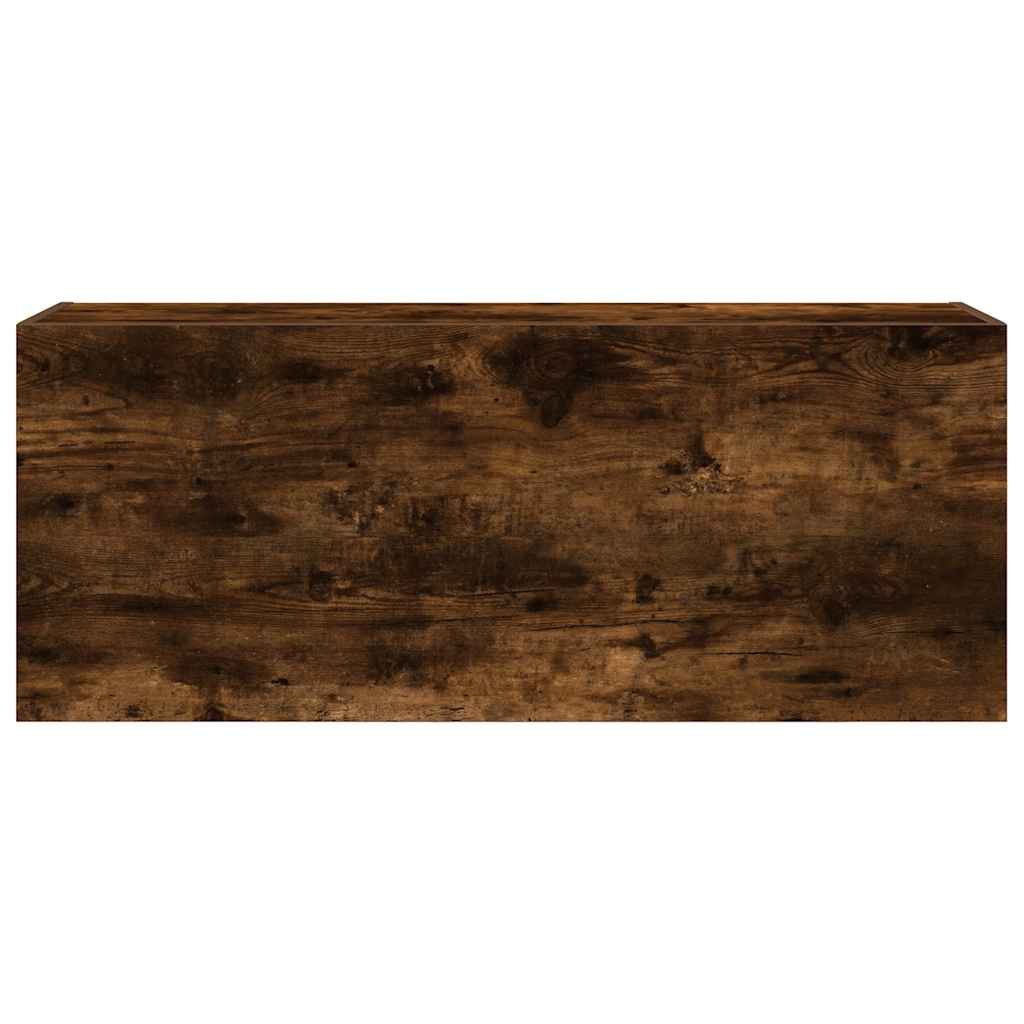 Baderomsskap Røkt Eik 100x25x40 cm