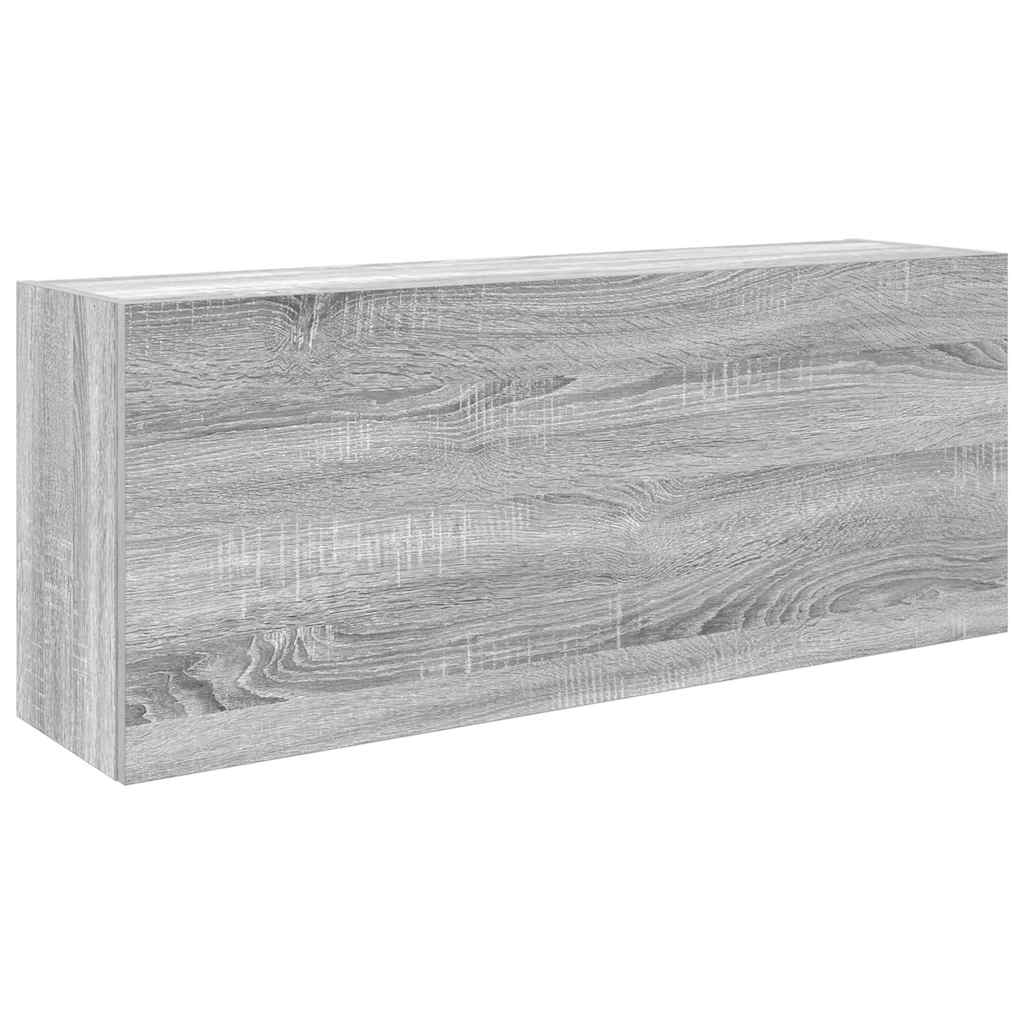Baderomsskap Sonoma Grå 100x25x40 cm