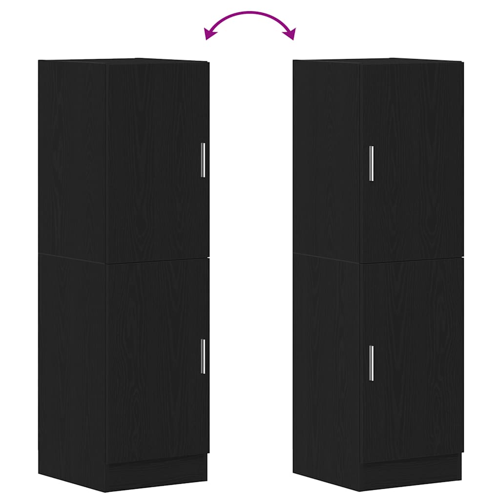 Skap Svart 38x41,5x131,5 cm