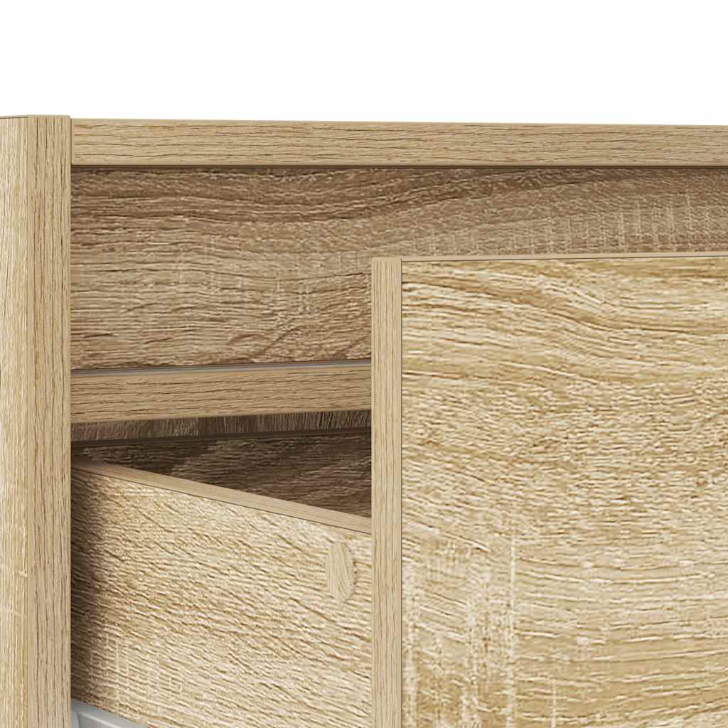 TV-Møbel Sonoma Eik Tv-benk med LED-lys 75x35,5x25 cm