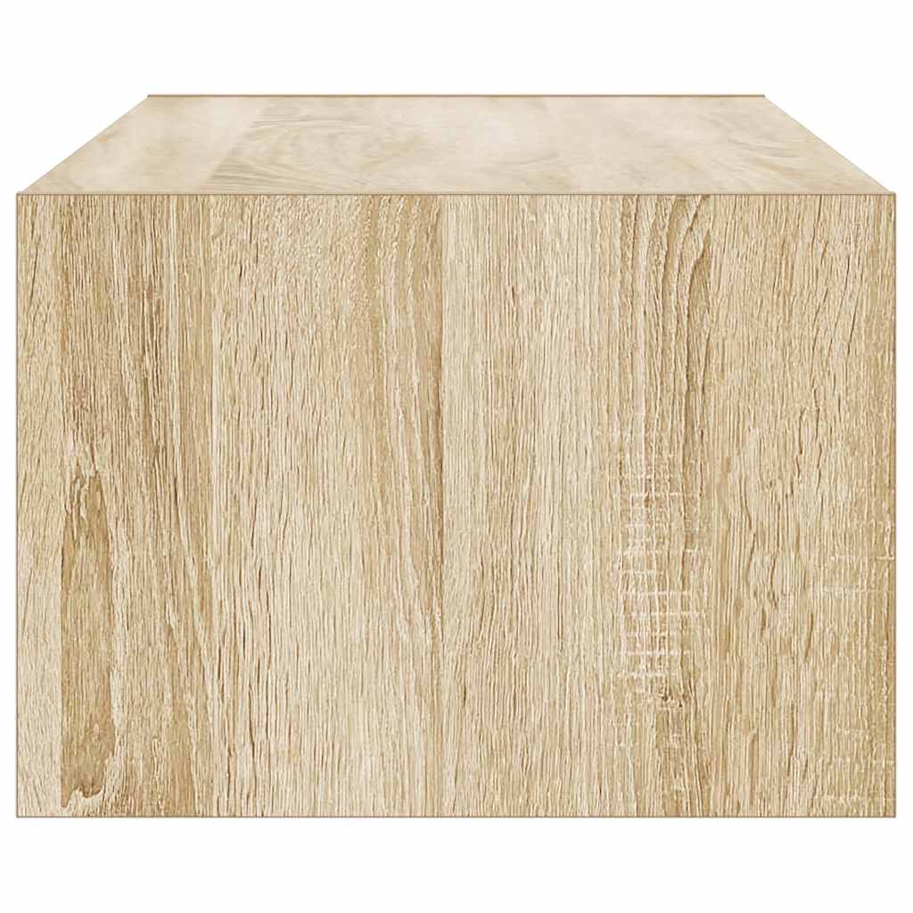 TV-Møbel Sonoma Eik TV-benk med LED-lys 100X35,5x25 cm