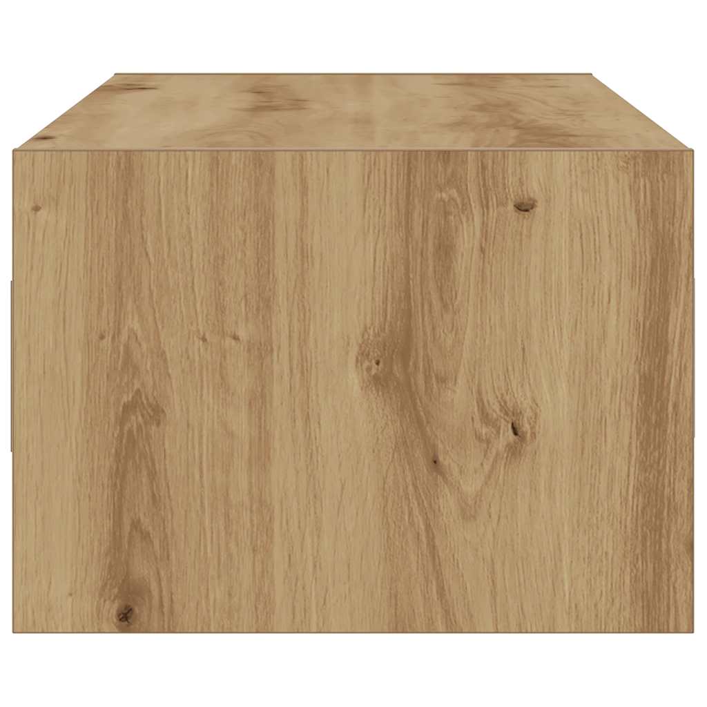 TV-Møbel Artisan Eik Tv-benk med LED-lys 100X35,5x25 cm