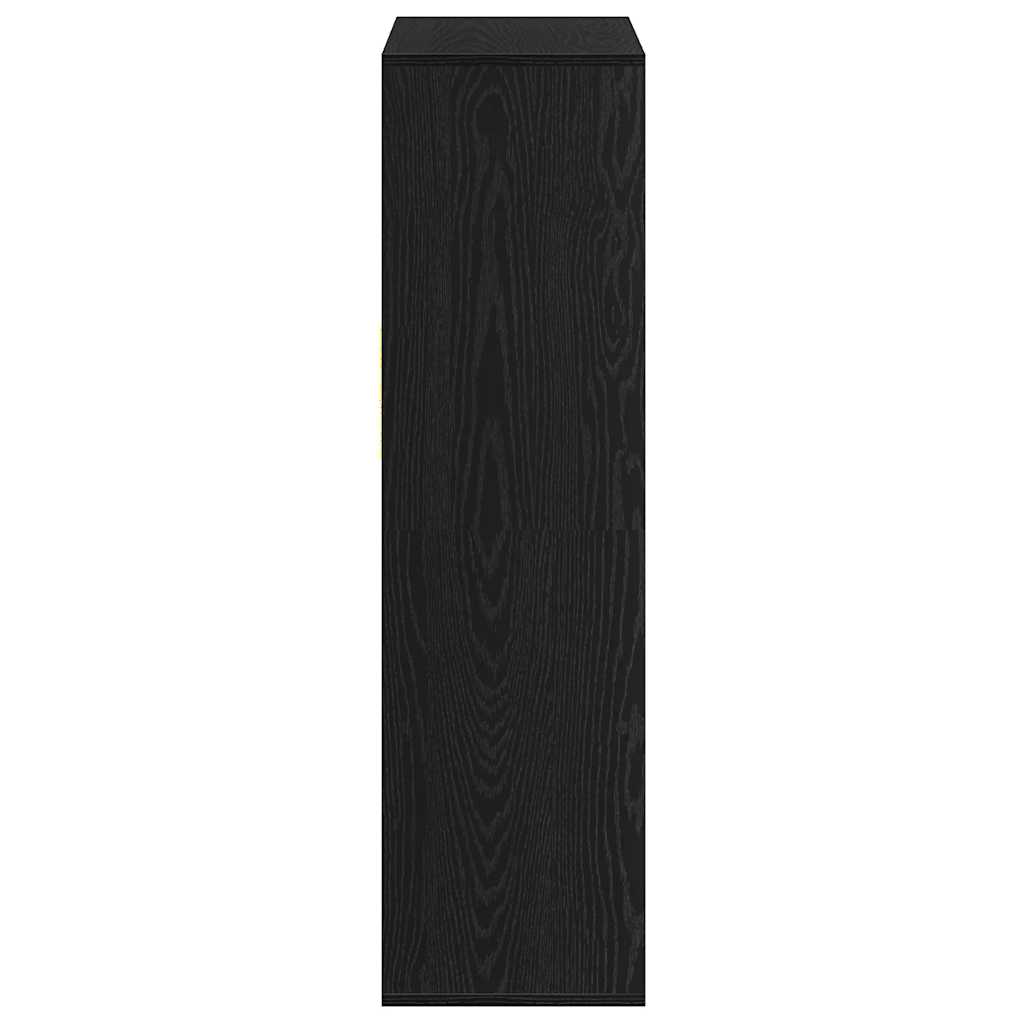 Bokhylle Svart 66x31x112 cm