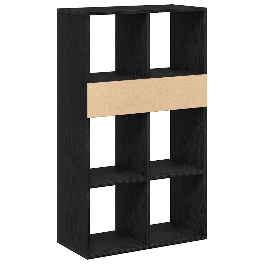 Bokhylle Svart 66x31x112 cm