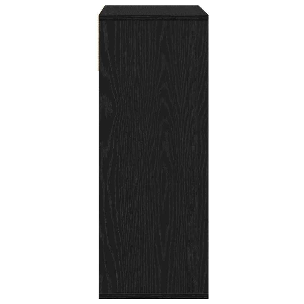 Bokhylle Svart 66x31x80 cm