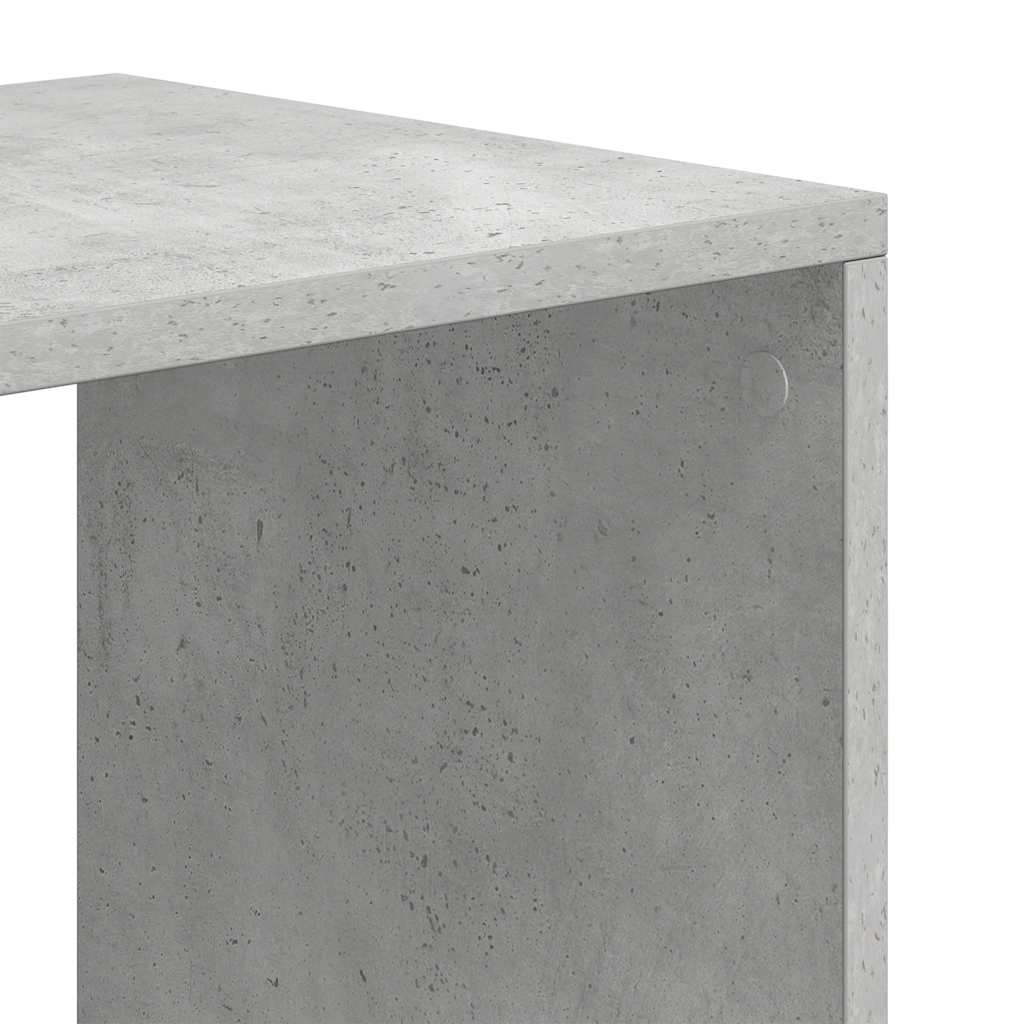Bokhylle Betonggrå 66x31x112 cm