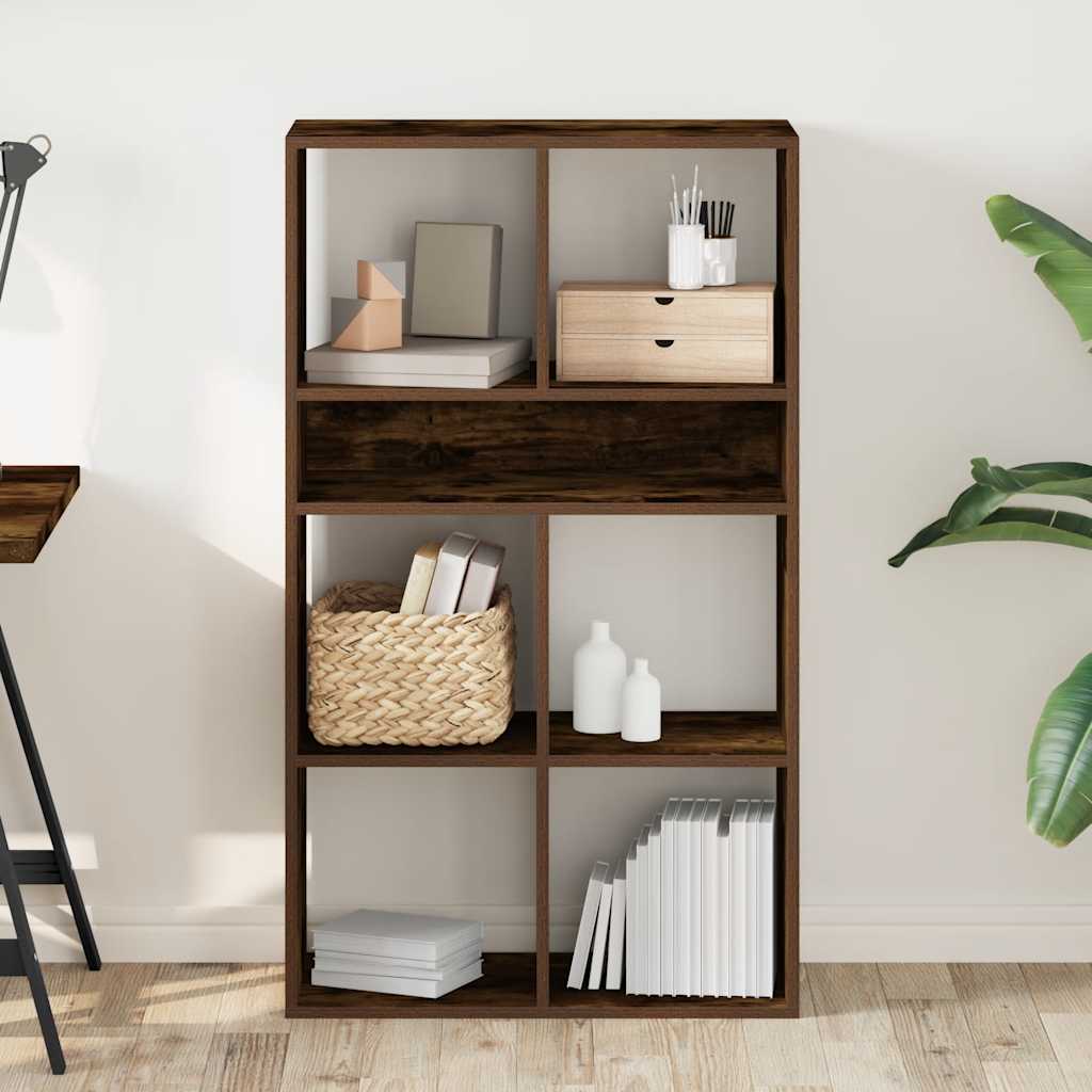 Bokhylle Røkt Eik 66x31x112 cm