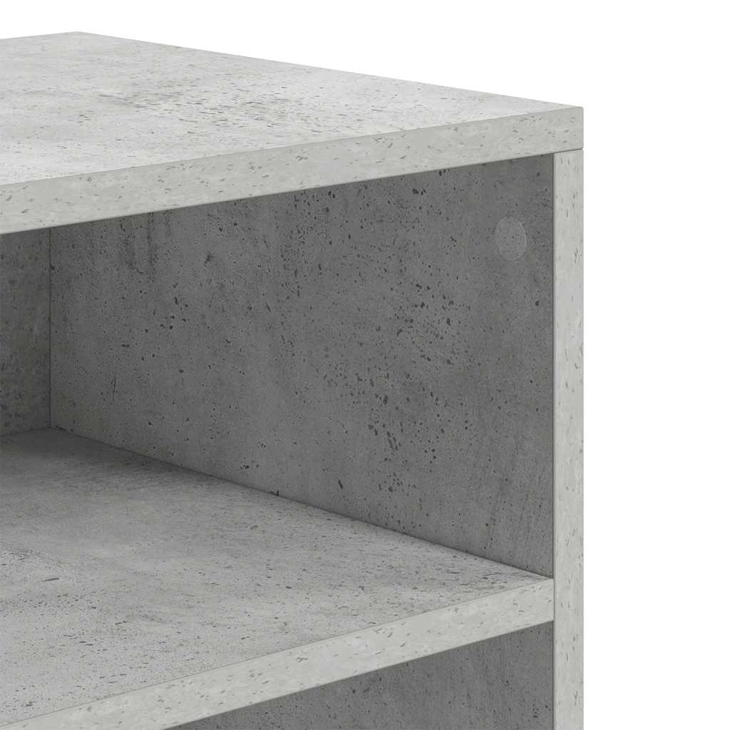 Bokhylle betonggrå 60x30x71,5 cm konstruert tre