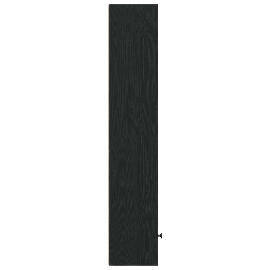 Bokhylle Svart Eik 31x24x127 cm