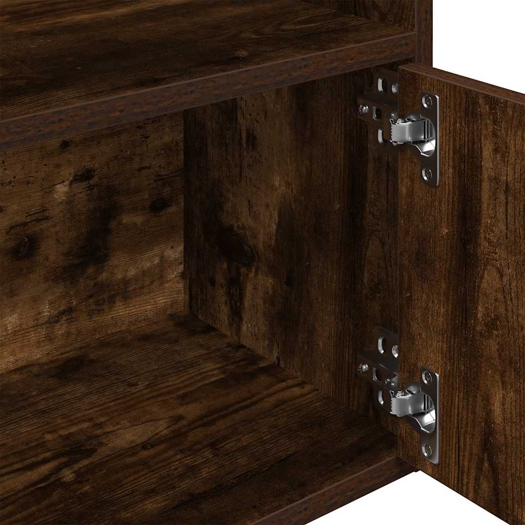 Bokhylle Røkt Eik 31x24x127 cm