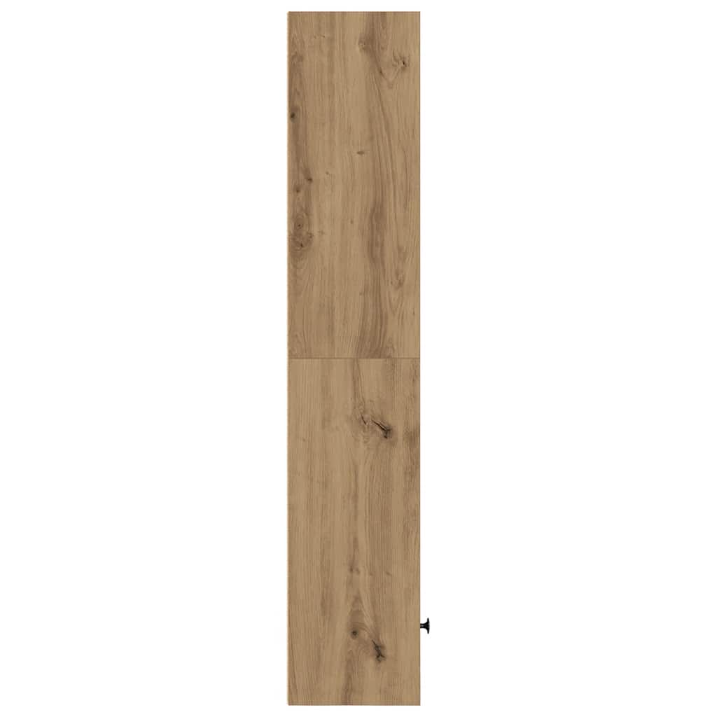 Bokhylle artisan eik 31x24x127 cm konstruert tre