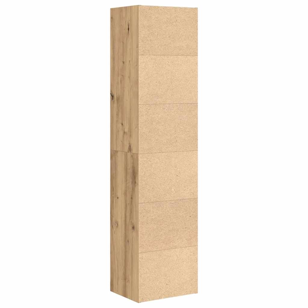Bokhylle artisan eik 31x24x127 cm konstruert tre