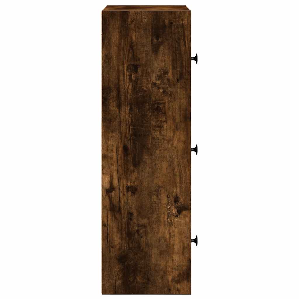 Bokhylle Røkt Eik 40x24x77 cm