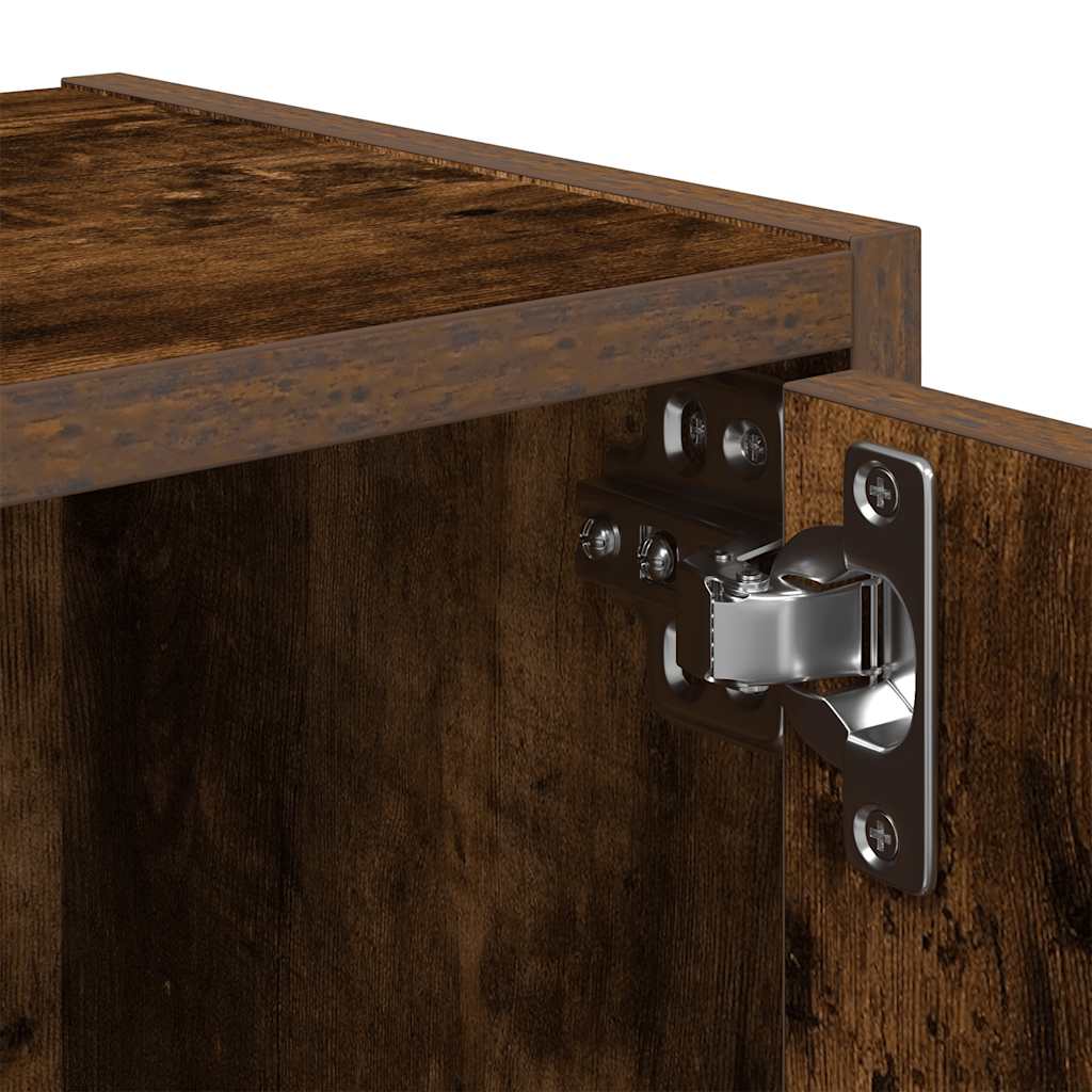 Bokhylle Røkt Eik 40x24x77 cm