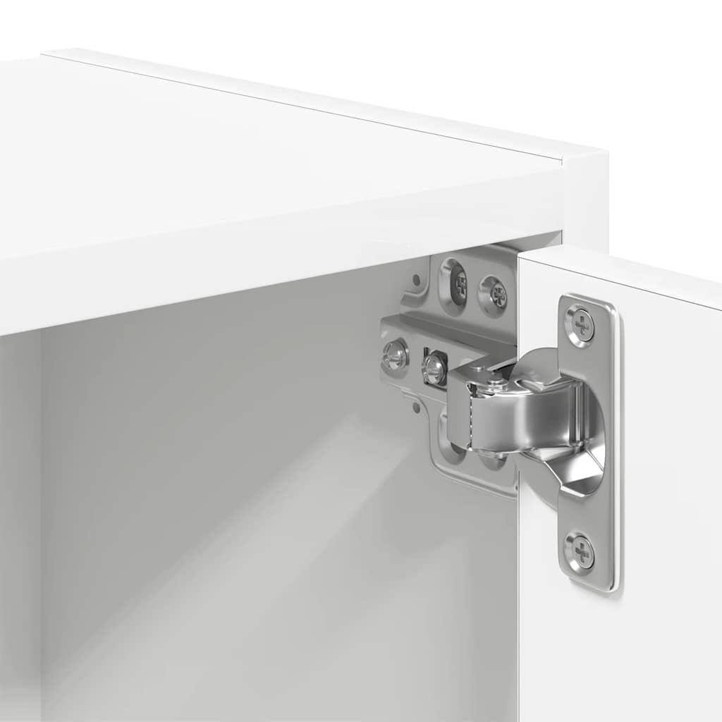 Bokhylle Hvit 40x24x102 cm