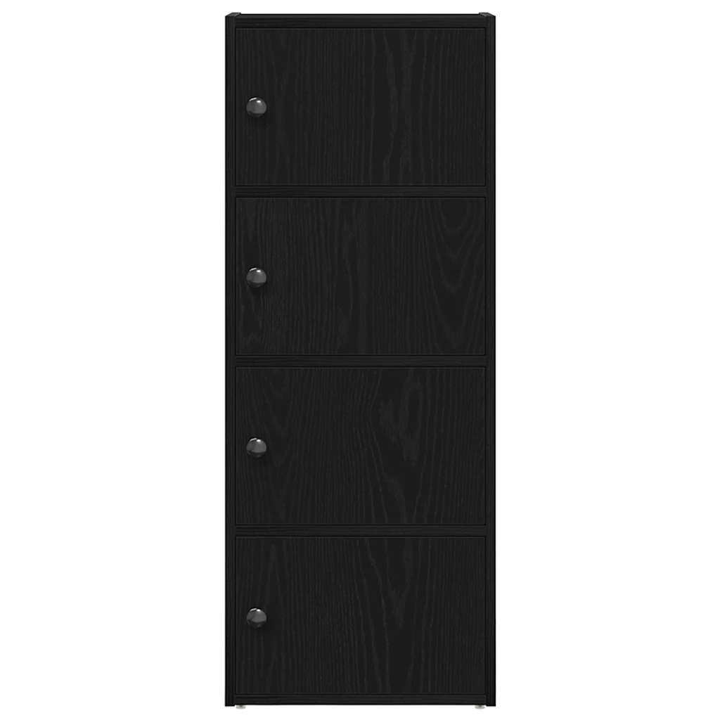 Bokhylle Svart Eik 40x24x102 cm