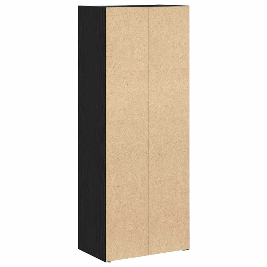 Bokhylle Svart Eik 40x24x102 cm