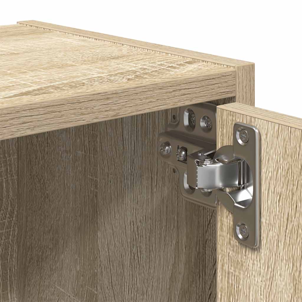 Bokhylle sonoma eik 40x24x102 cm konstruert tre
