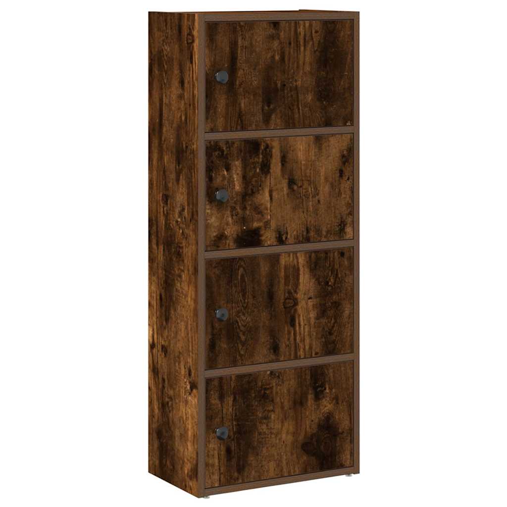 Bokhylle røkt eik 40x24x102 cm konstruert tre