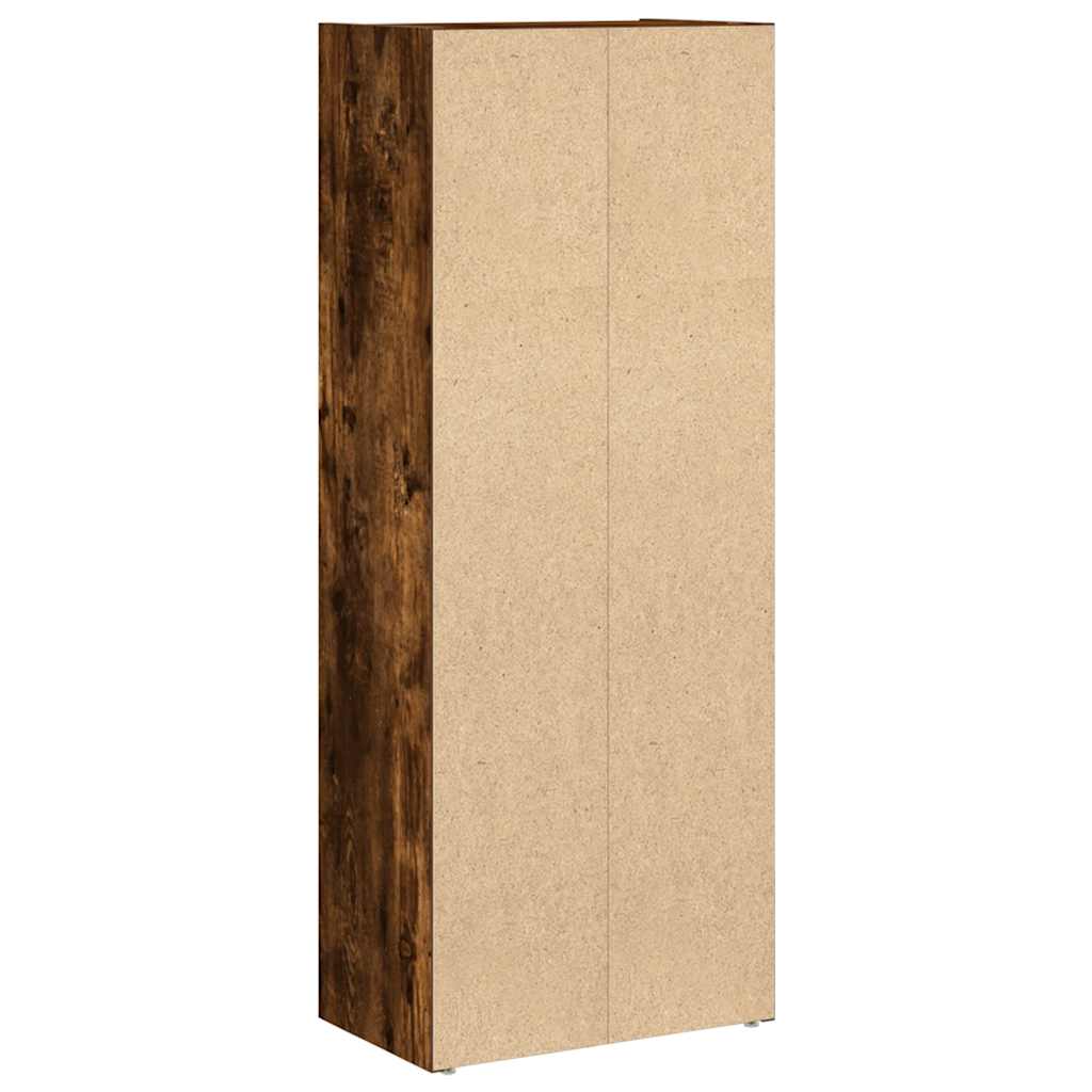 Bokhylle røkt eik 40x24x102 cm konstruert tre