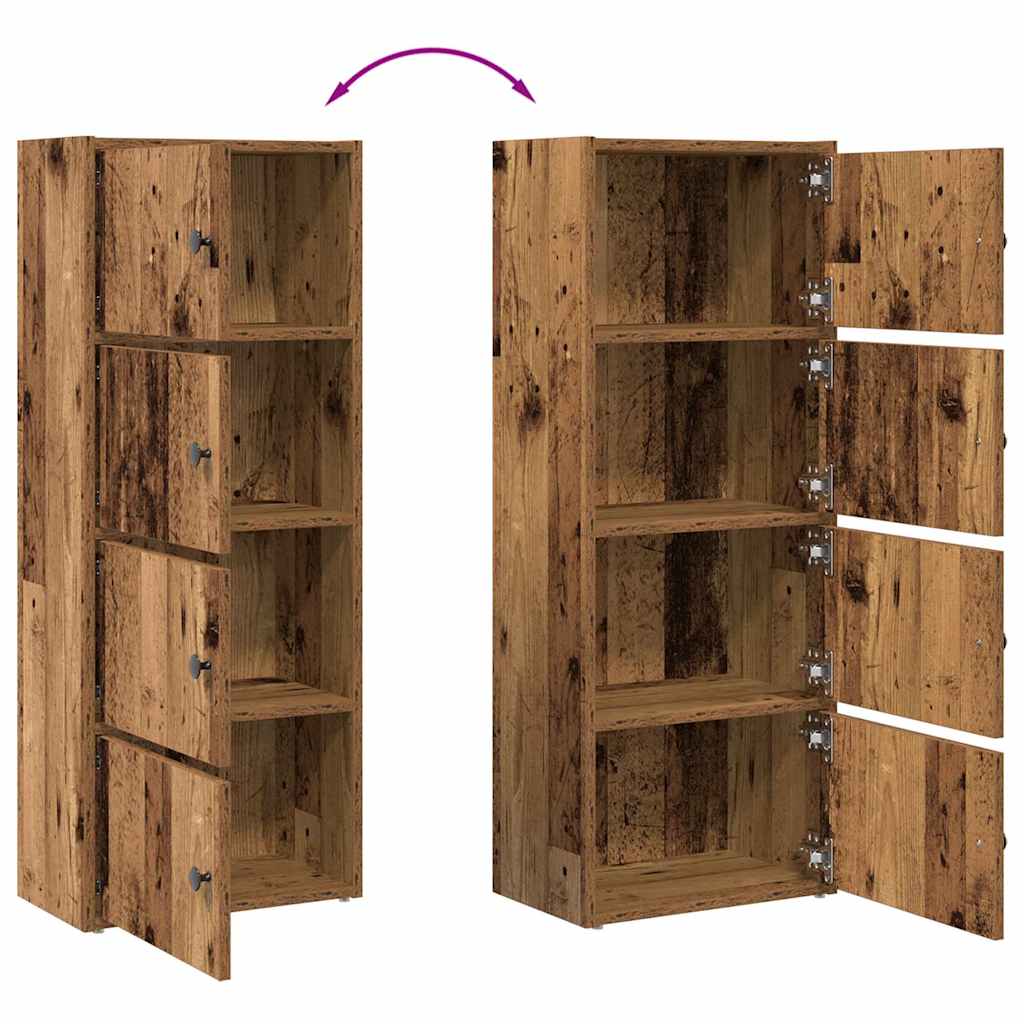 Bokhylle Gammelt Tre 40x24x102 cm