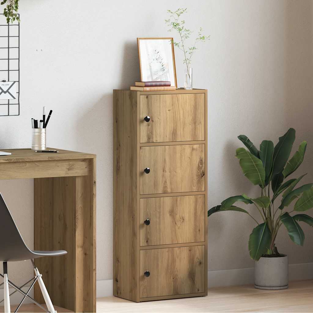 Bokhylle artisan eik 40x24x102 cm konstruert tre