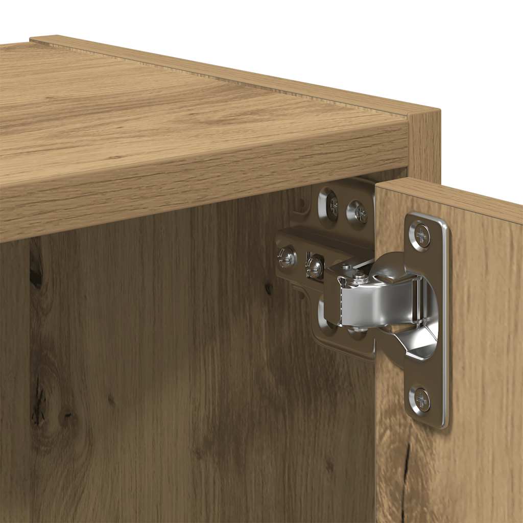 Bokhylle artisan eik 40x24x102 cm konstruert tre
