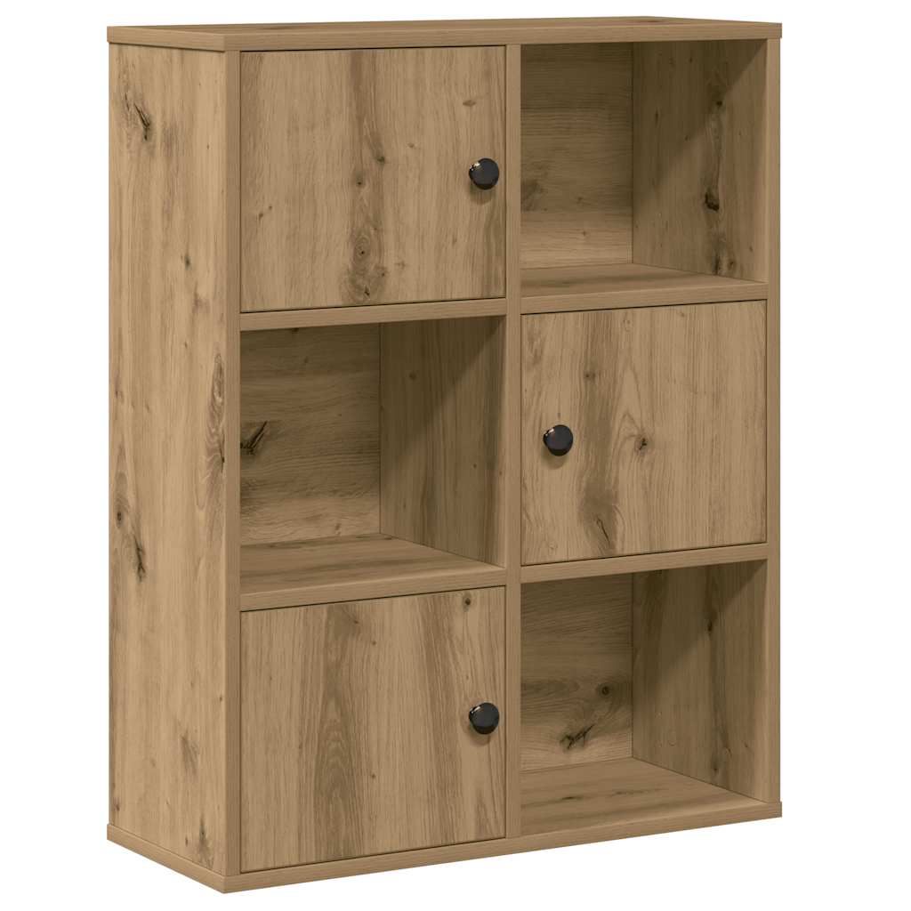 Bokhylle artisan eik 60x24x76,5 cm konstruert tre