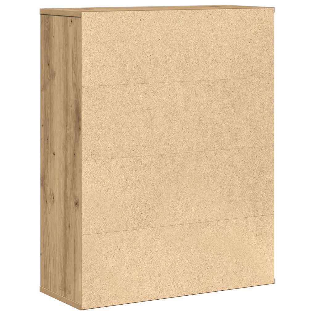 Bokhylle artisan eik 60x24x76,5 cm konstruert tre