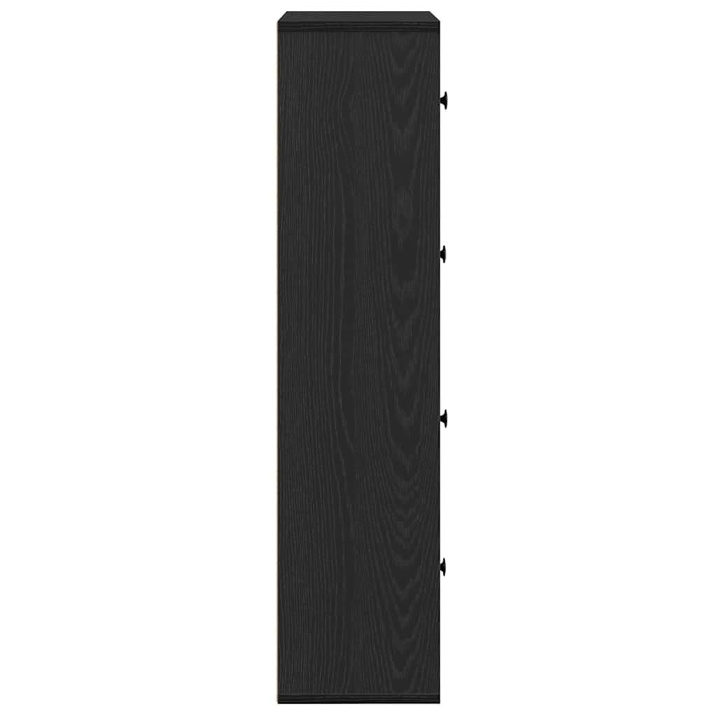 Bokhylle Svart Eik 60x24x101,5 cm