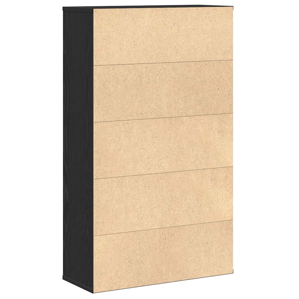Bokhylle Svart Eik 60x24x101,5 cm