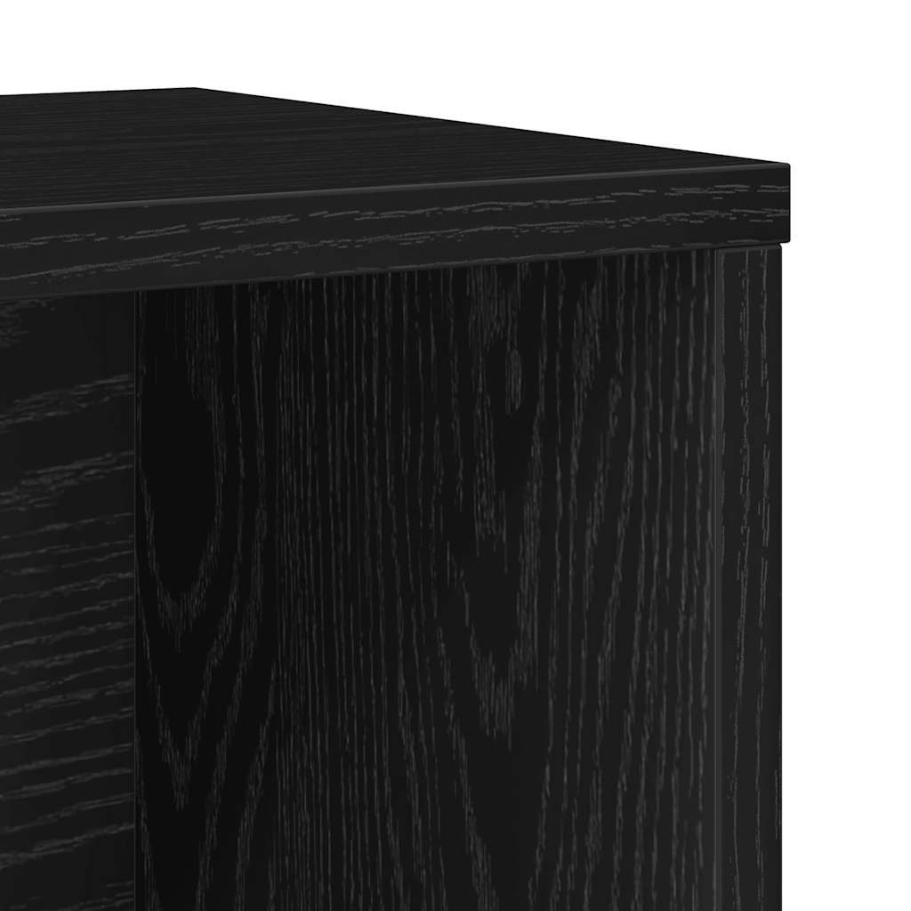 Bokhylle Svart Eik 60x24x101,5 cm