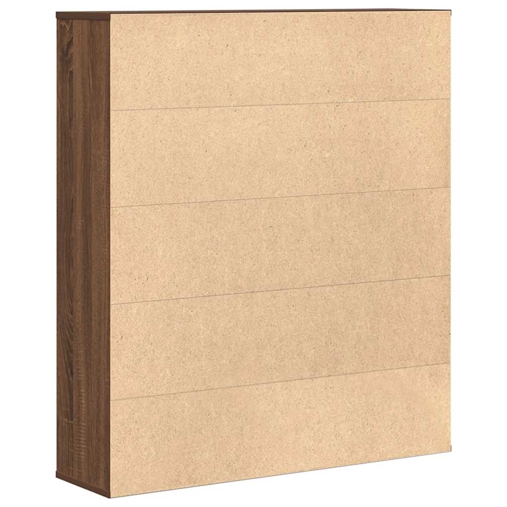 Bokhylle Brun Eik 89x24x101,5 cm