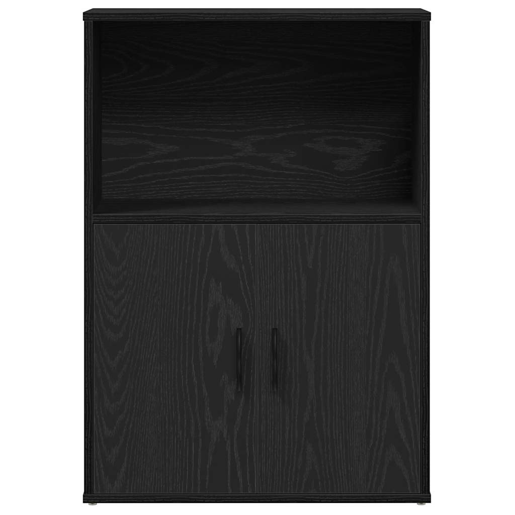 Bokhylle Svart Eik 60x24x85 cm
