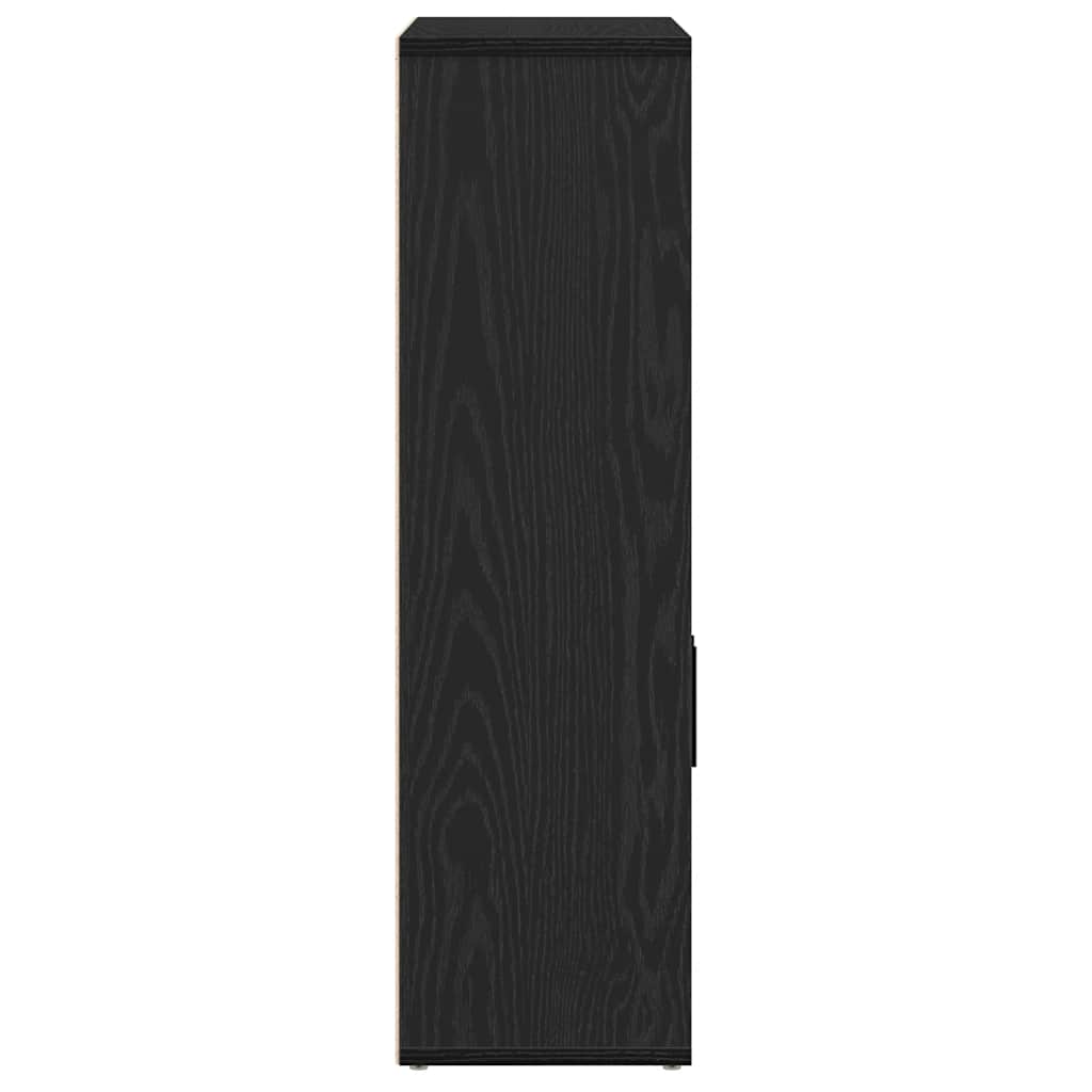 Bokhylle Svart Eik 60x24x85 cm