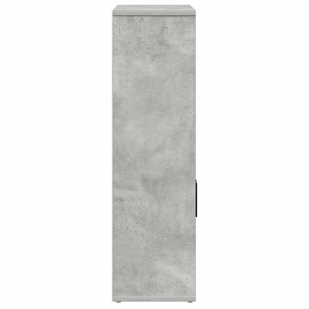Bokhylle Betonggrå 60x24x85 cm