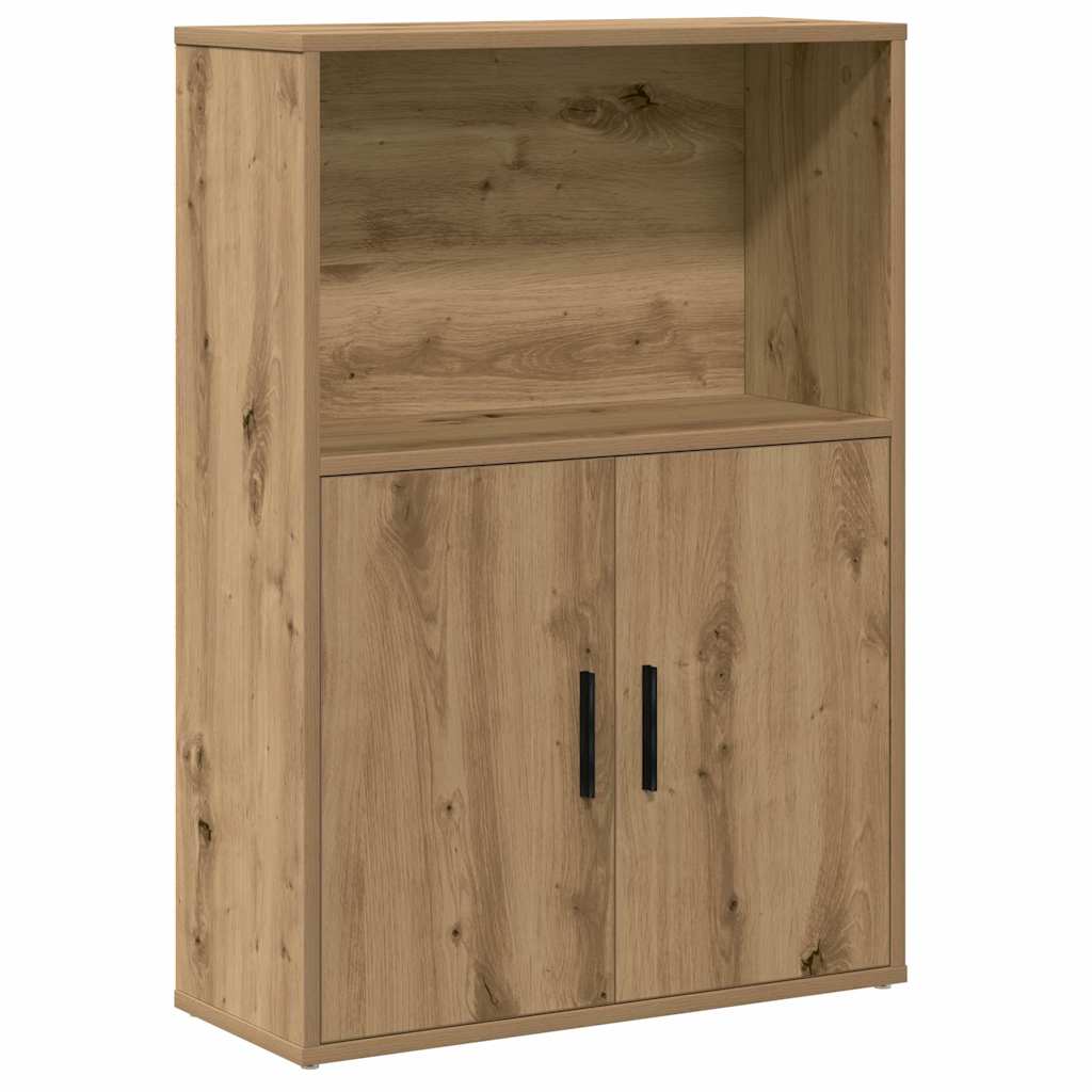 Bokhylle artisan eik 60x24x85 cm konstruert tre