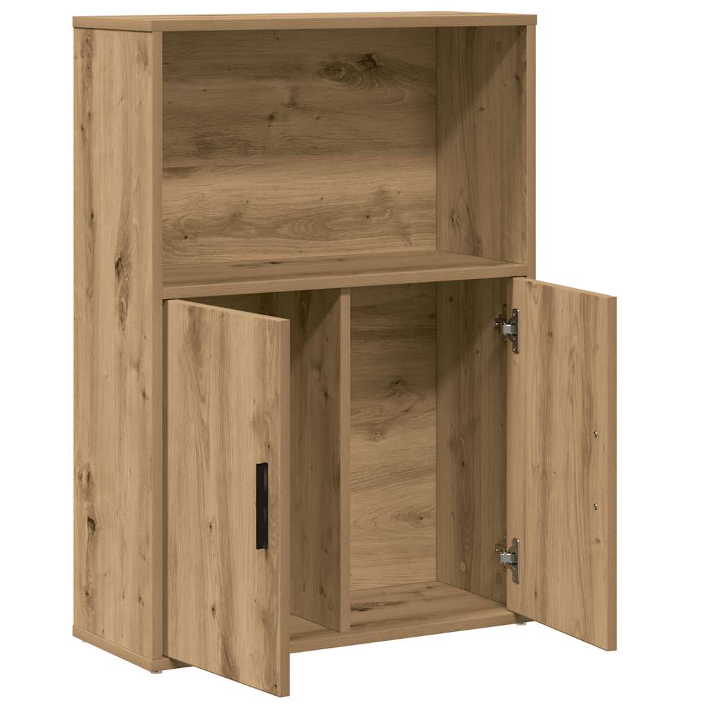 Bokhylle artisan eik 60x24x85 cm konstruert tre