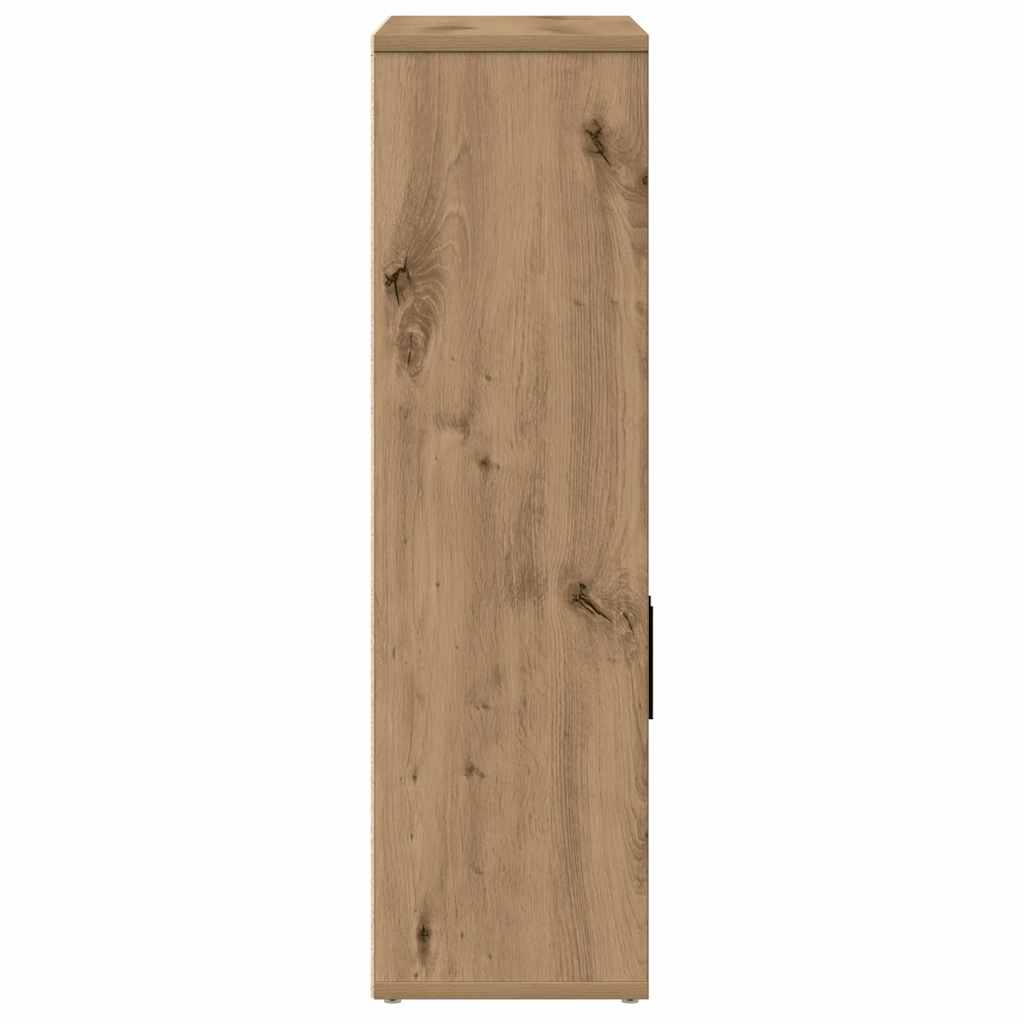 Bokhylle artisan eik 60x24x85 cm konstruert tre