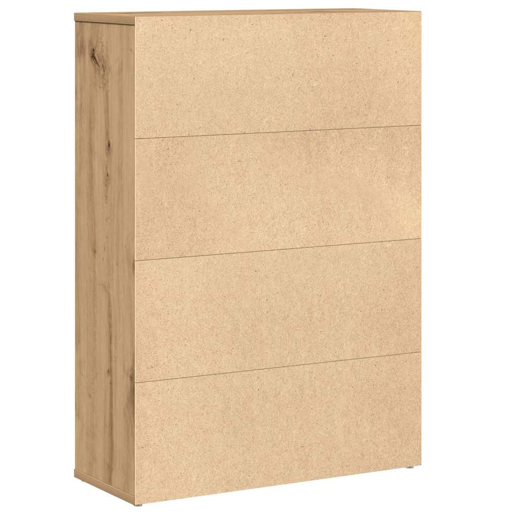 Bokhylle artisan eik 60x24x85 cm konstruert tre