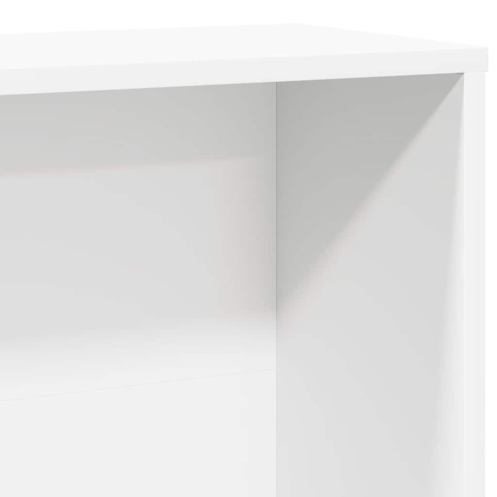 Bokhylle Hvit 60x24x120 cm
