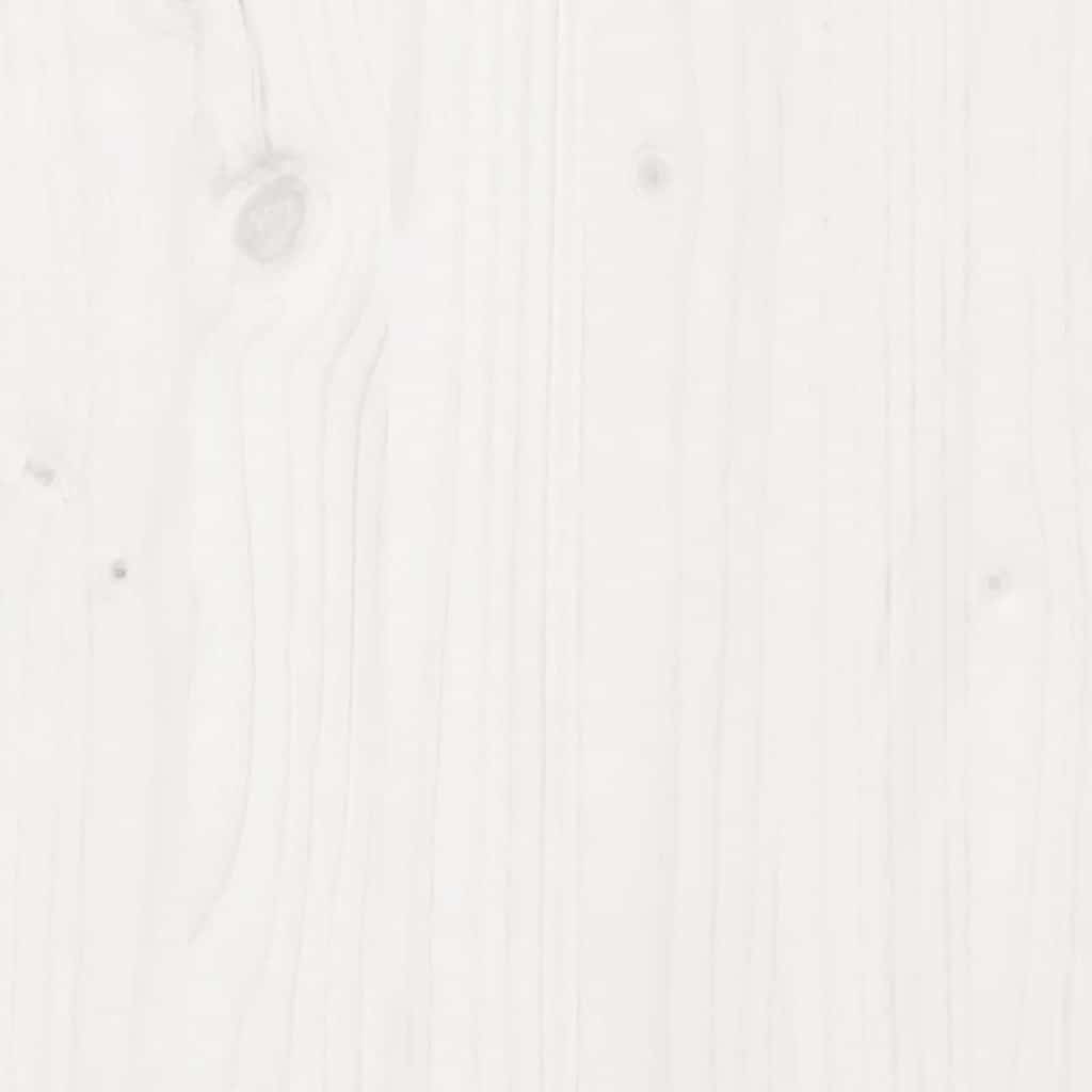 Vitrineskap Hvit 89x34x116,5 cm heltre furu
