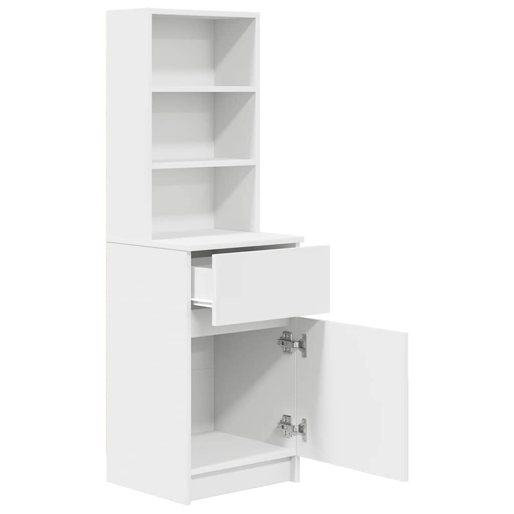 Nattbord Sengbord Hvit 39x35x125 cm