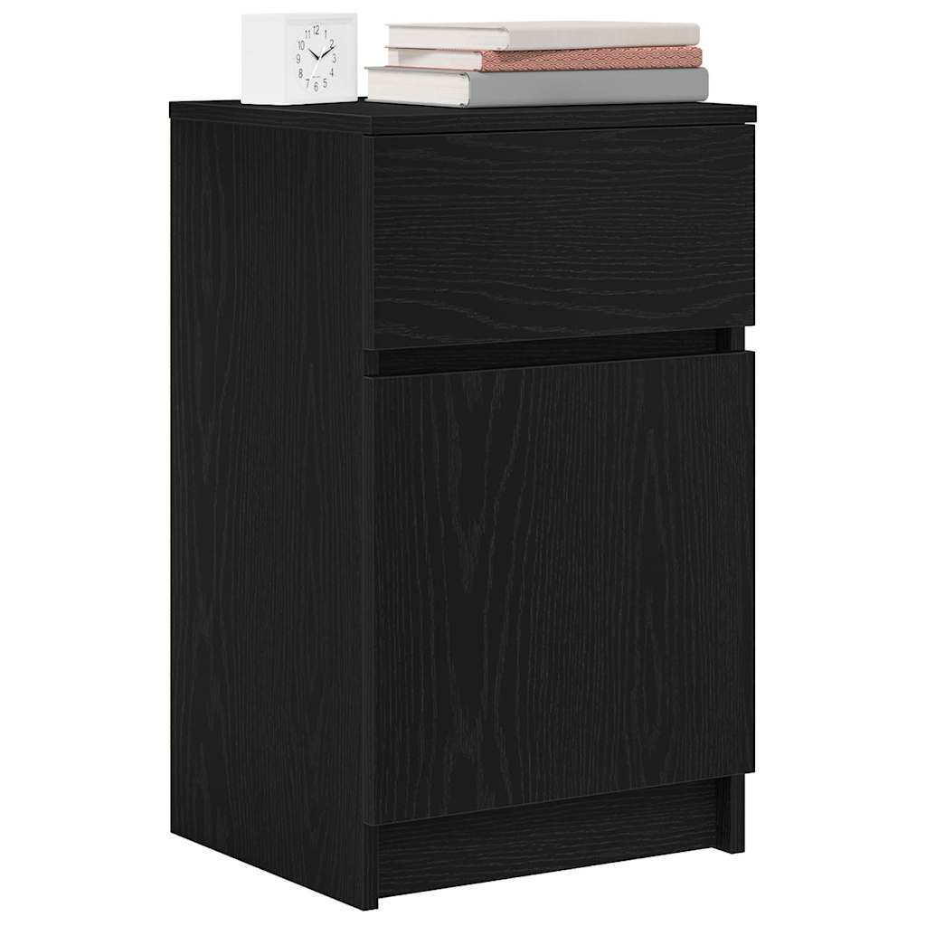 Nattbord Sengbord Svart 39x35x65 cm