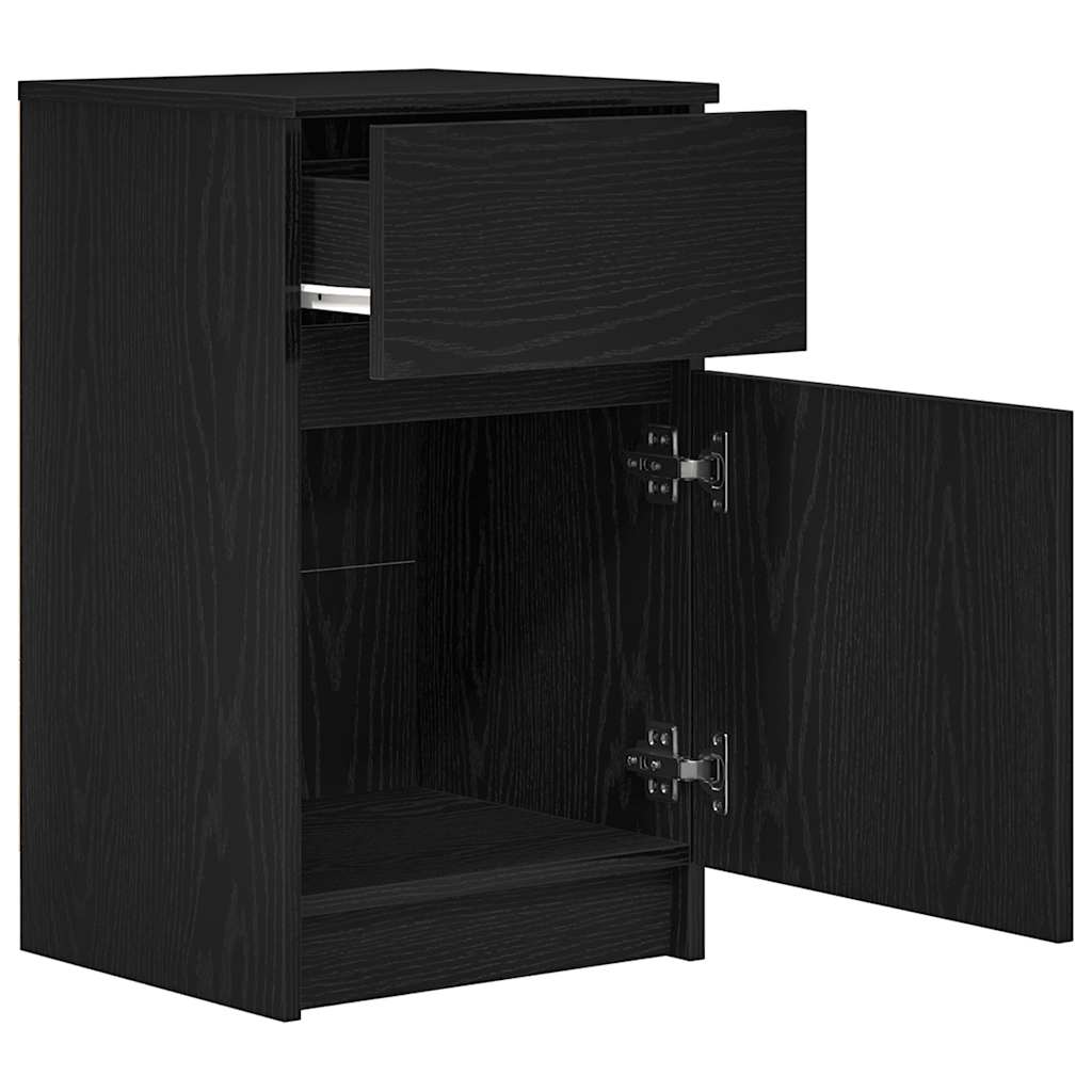Nattbord Sengbord Svart 39x35x65 cm